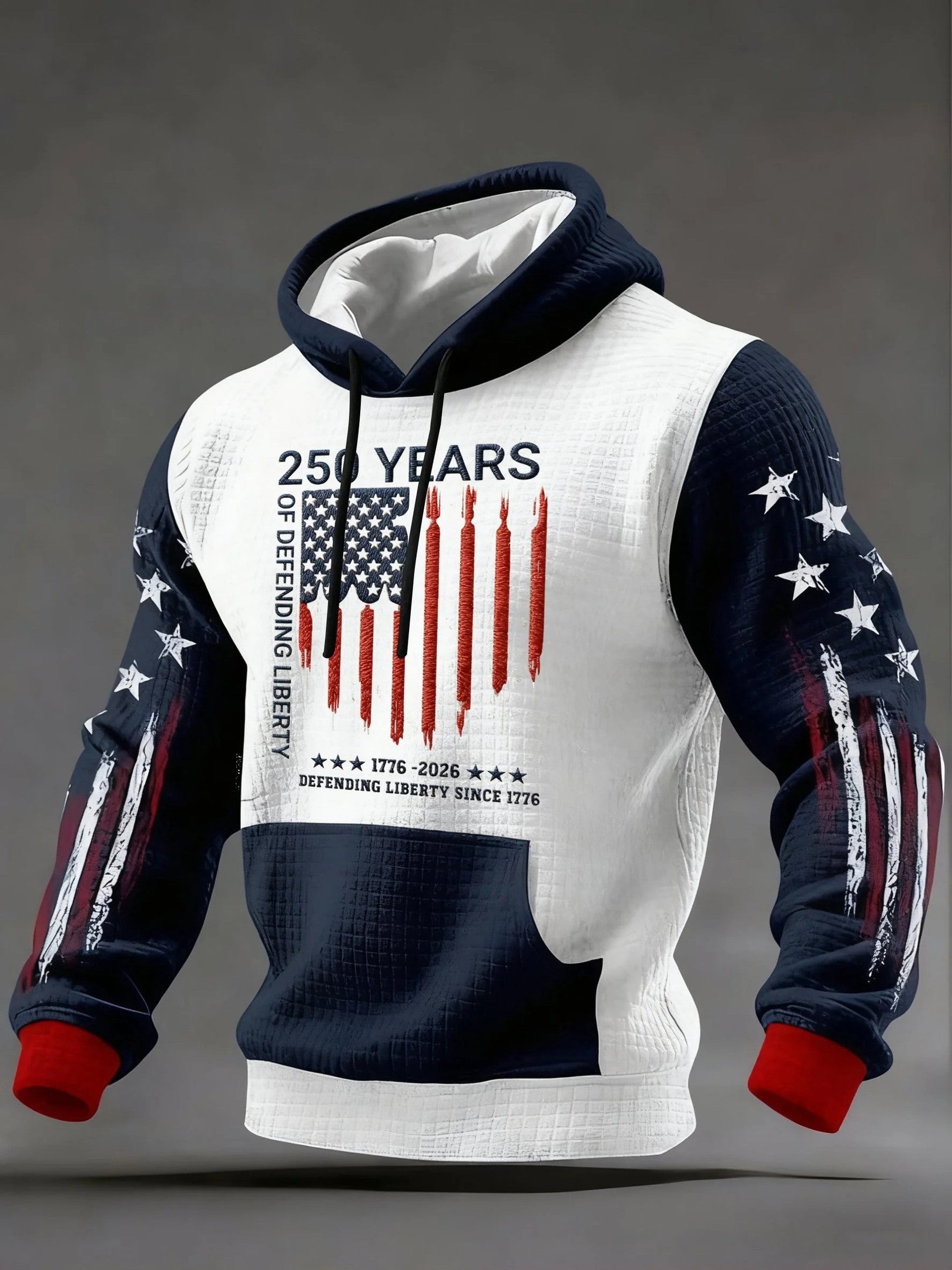 USA 250th Anniversary Hoodie 250 Years Of Defending Liberty 1776 2026 Patriotic Apparel - Lilybirchmarket