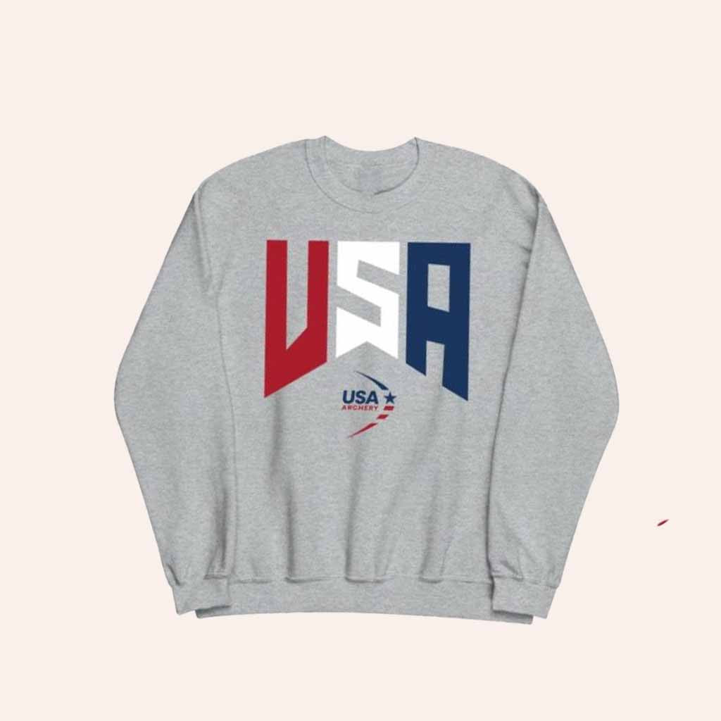 USA Archery Merch Precision & Pride Sweatshirt Birthday Ideas For Boyfriend - Lilybirchmarket