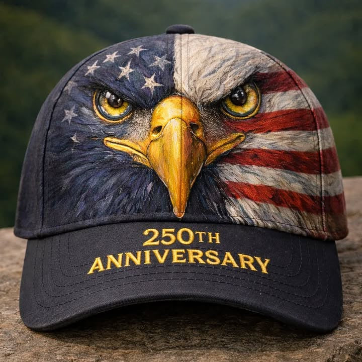 USA Eagle 250th Anniversry Hat Pride America Patriotic Cap Gifts For Father - Lilybirchmarket