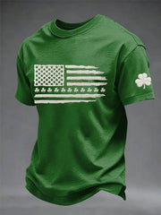  USA Flag Shamrock St Patrick's Day T-shirt St Pattys Shirt St Patricks Day Presents - TradiViet