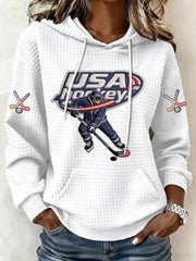 USA Hockey 2026 Winter Olympics Hoodie Women's Game Day Apparel Team USA Hockey Merch - Lilybirchmarket