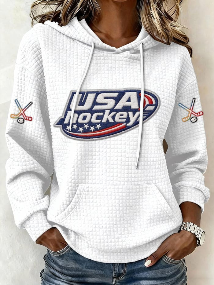 USA Hockey 2026 Winter Olympics Hoodie Women's Sports Clothing Gifts For Hockey Enthusiasts - Lilybirchmarket