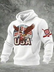 USA Hockey Bald Eagle Hoodie Fan Gear 2026 Team USA Patriotic Best Gift For Hockey Supporters - Lilybirchmarket