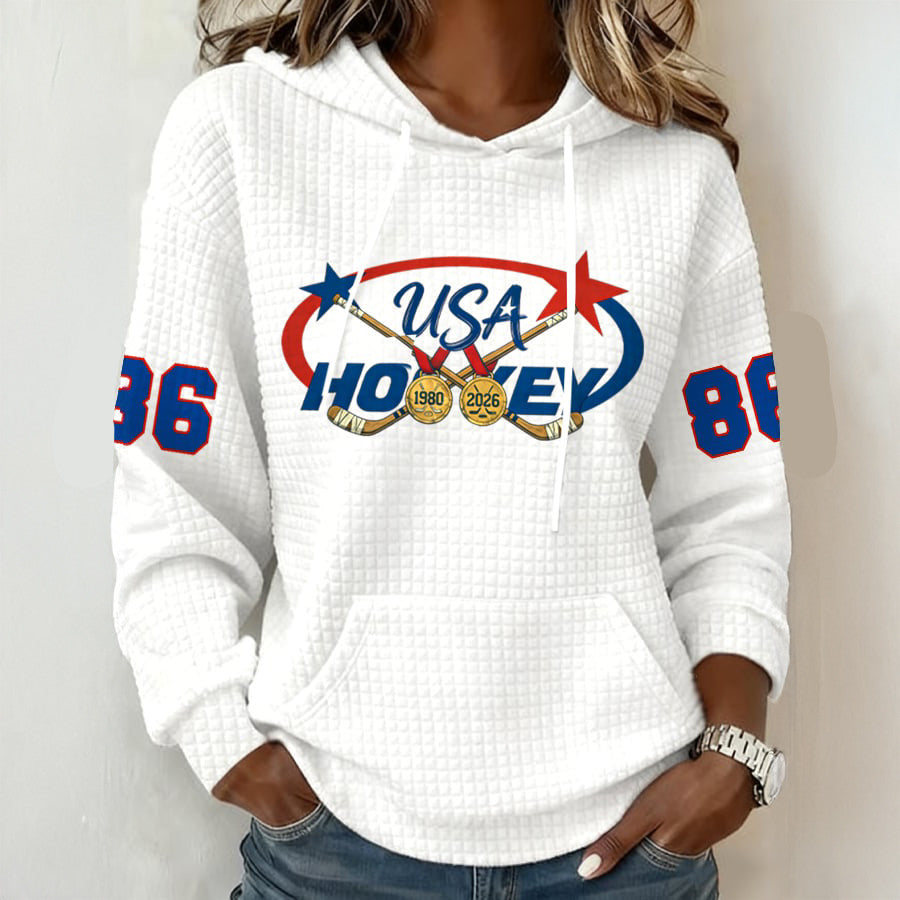 USA Hockey Gold Medal 1980 2026 Hoodie USA Hockey Gold Apparel Fan Gift For Girlfriend - Lilybirchmarket