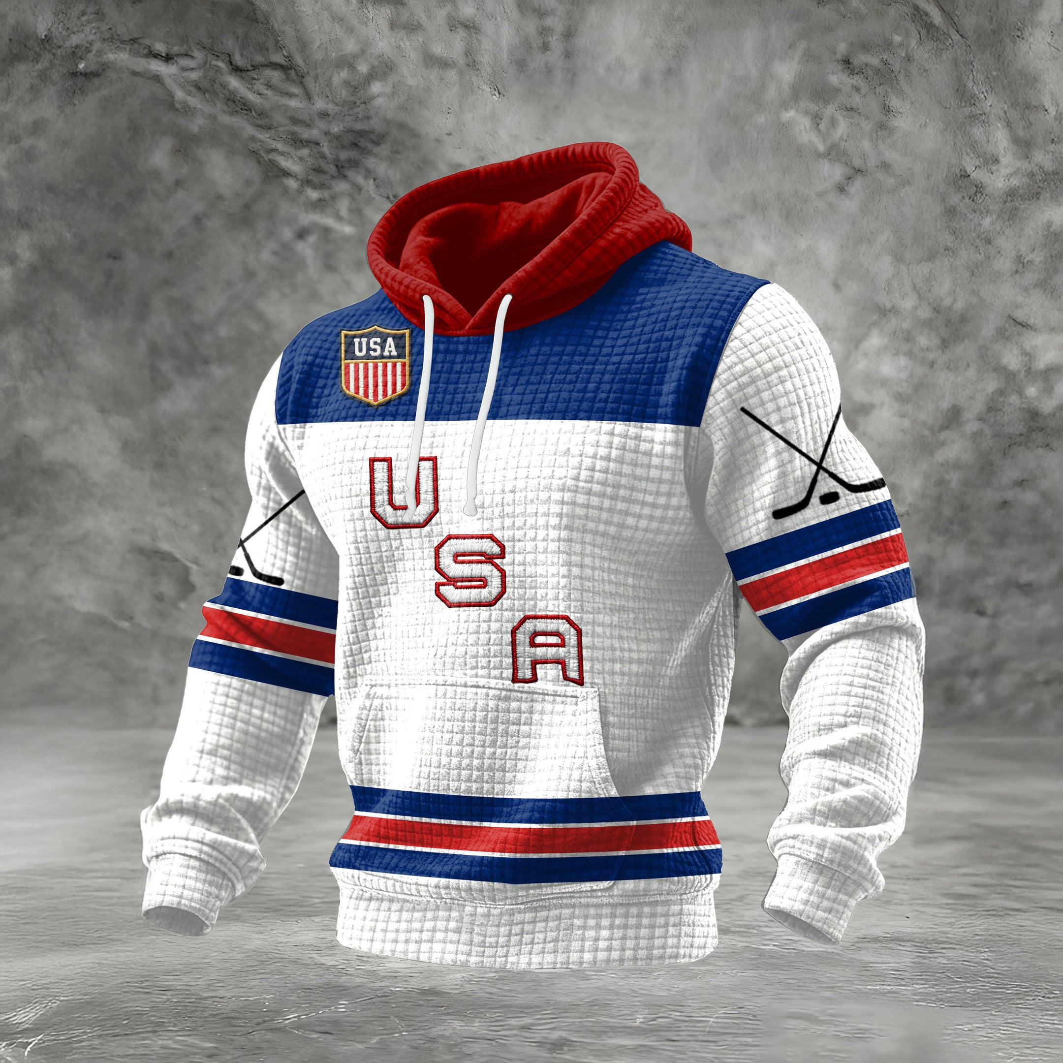 USA Hockey Team 2026 Hoodie Team USA Hockey Hooded Sweatshirt Best Gift For Husband - Lilybirchmarket