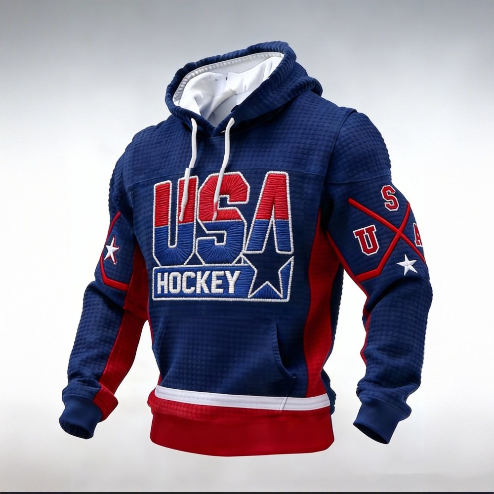 USA Hockey Team Hoodie Milano Cortina 2026 Winter Olympic Hooded Sweatshirt Hockey Gear - Lilybirchmarket