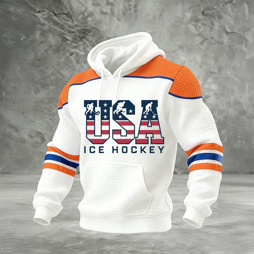 USA Ice Hockey 2026 Winter Olympic Hoodie USA Hockey Team Apparel Present Idea - Lilybirchmarket