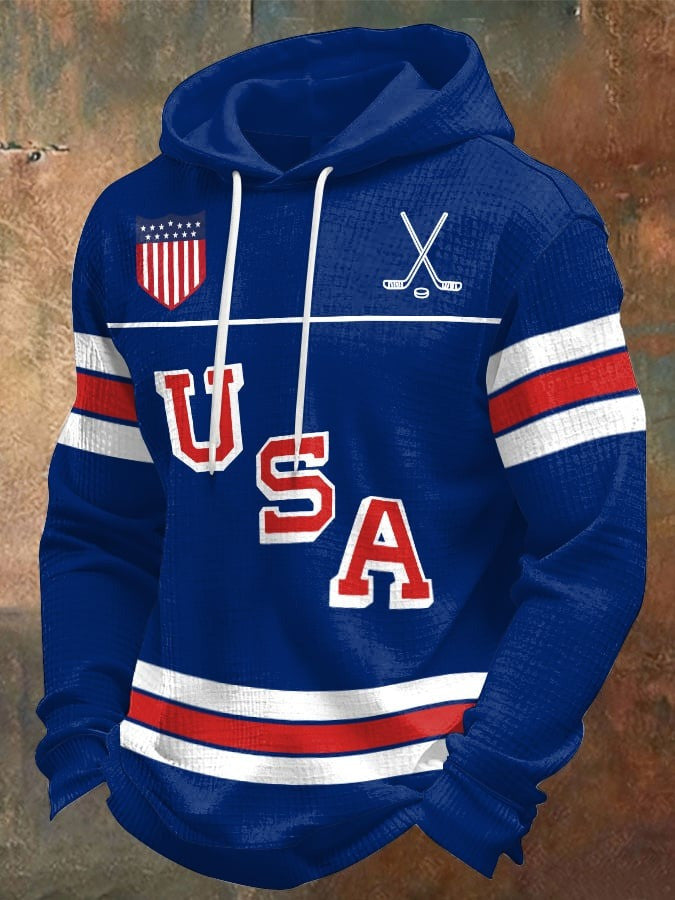 USA Ice Hockey 2026 Winter Olympics Hoodie Men's Team USA Hockey Merch Clothes Fan Gear - Lilybirchmarket