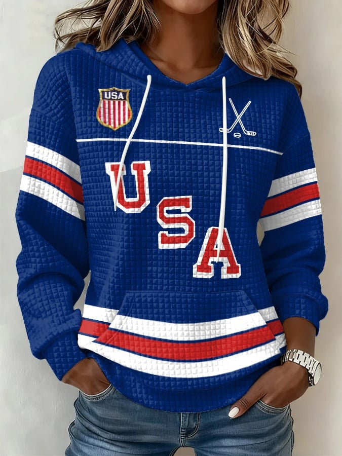 USA Ice Hockey 2026 Winter Olympics Hoodie Men's Team USA Hockey Merch Game Day Apparel - Lilybirchmarket