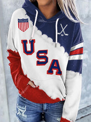 USA Ice Hockey 2026 Winter Olympics Hoodie Support Team USA Hockey Merch Apparel Fan Gifts - Lilybirchmarket