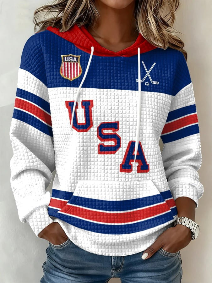 USA Ice Hockey 2026 Winter Olympics Hoodie Women's Team USA Merch Gifts For Hockey Lovers - Lilybirchmarket