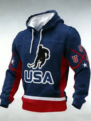 USA Ice Hockey Hoodie 2026 Winter Olympics Team USA Merch Best Gifts For Hockey Lovers - Lilybirchmarket