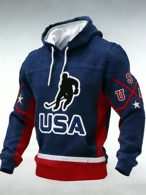 USA Ice Hockey Hoodie 2026 Winter Olympics Team USA Merch Best Gifts For Hockey Lovers - Lilybirchmarket