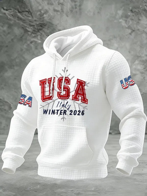 USA Italy Winter 2026 Hoodie 2026 Winter Olympics Team USA Merch Clothing Fan Gifts - Lilybirchmarket