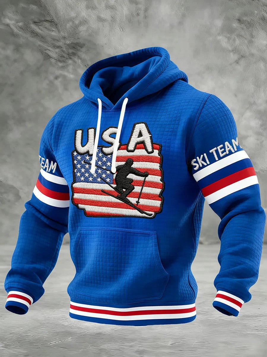 USA Ski Team 2026 Winter Olympics Hoodie Team USA Merch Gifts For Sports Lovers - Lilybirchmarket