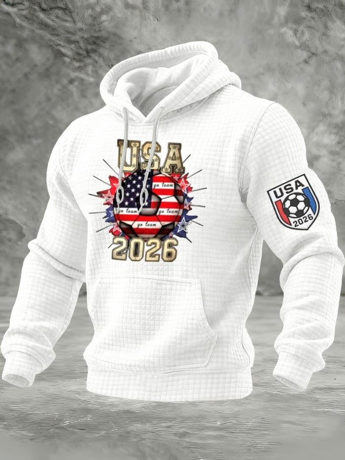 USA Soccer FIFA 2026 World Cup Hoodie Mens USA World Cup Merch Gifts For Fans - Lilybirchmarket