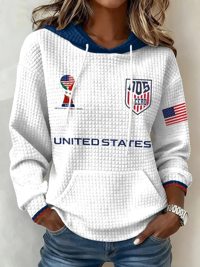 USA Soccer FIFA 2026 World Cup Hoodie Women's Sports Game Day Apparel Gifts For Soccer Fan - Lilybirchmarket