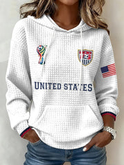 USA Soccer FIFA 2026 World Cup Hoodie Womens United States Soccer Team FIFA World Cup Merch - Lilybirchmarket