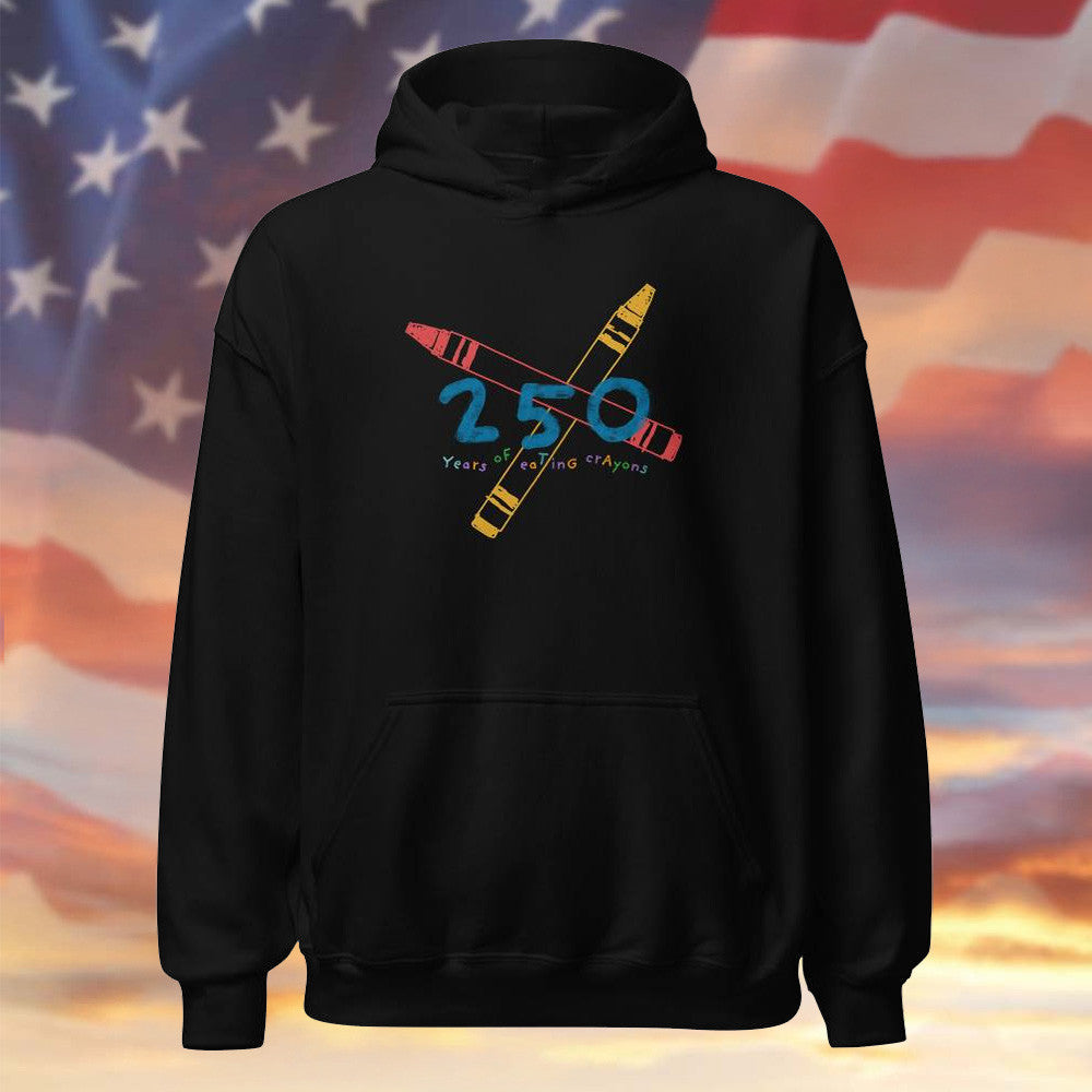USMC 250 Years of Eating Crayons Veteran Hoodie 2025 Marine Corps 250Th Anniversary Gifts - Lilybirchmarket