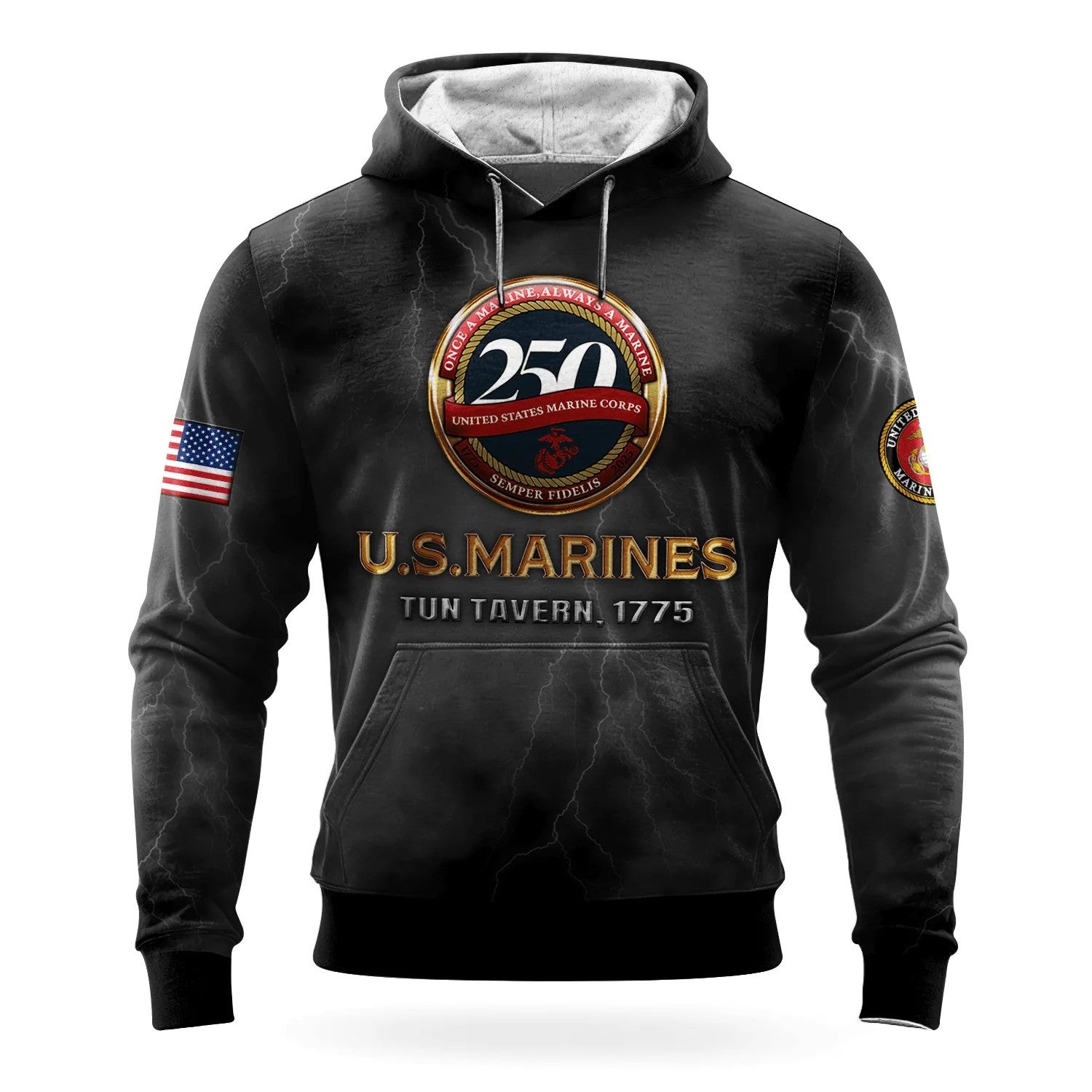 USMC 250Th Anniversary 1755 2025 Sweatshirt Marine Corps Merch Xmas Gifts For Veterans - Lilybirchmarket