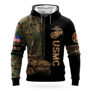 USMC 250Th Anniversary Camo Hoodie Marine Corps Veteran Apparel Gifts For Veterans Dad - Lilybirchmarket