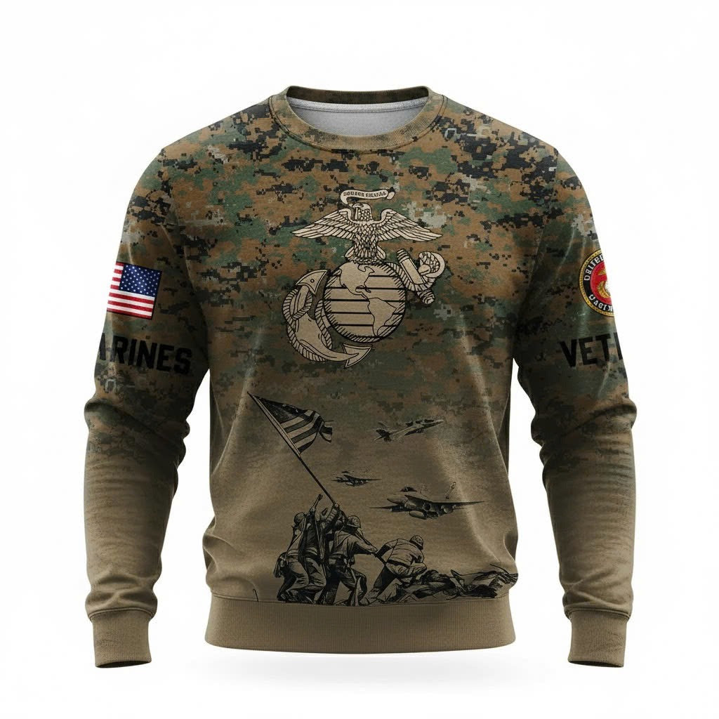 USMC 250Th Anniversary Camo Hoodie Marine Corps Veteran Clothing Best USMC Christmas Gifts - Lilybirchmarket