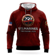 USMC 250Th Anniversary Hoodie 1775 2025 Marine Corps Veteran Apparel USMC Merch Unique - Lilybirchmarket