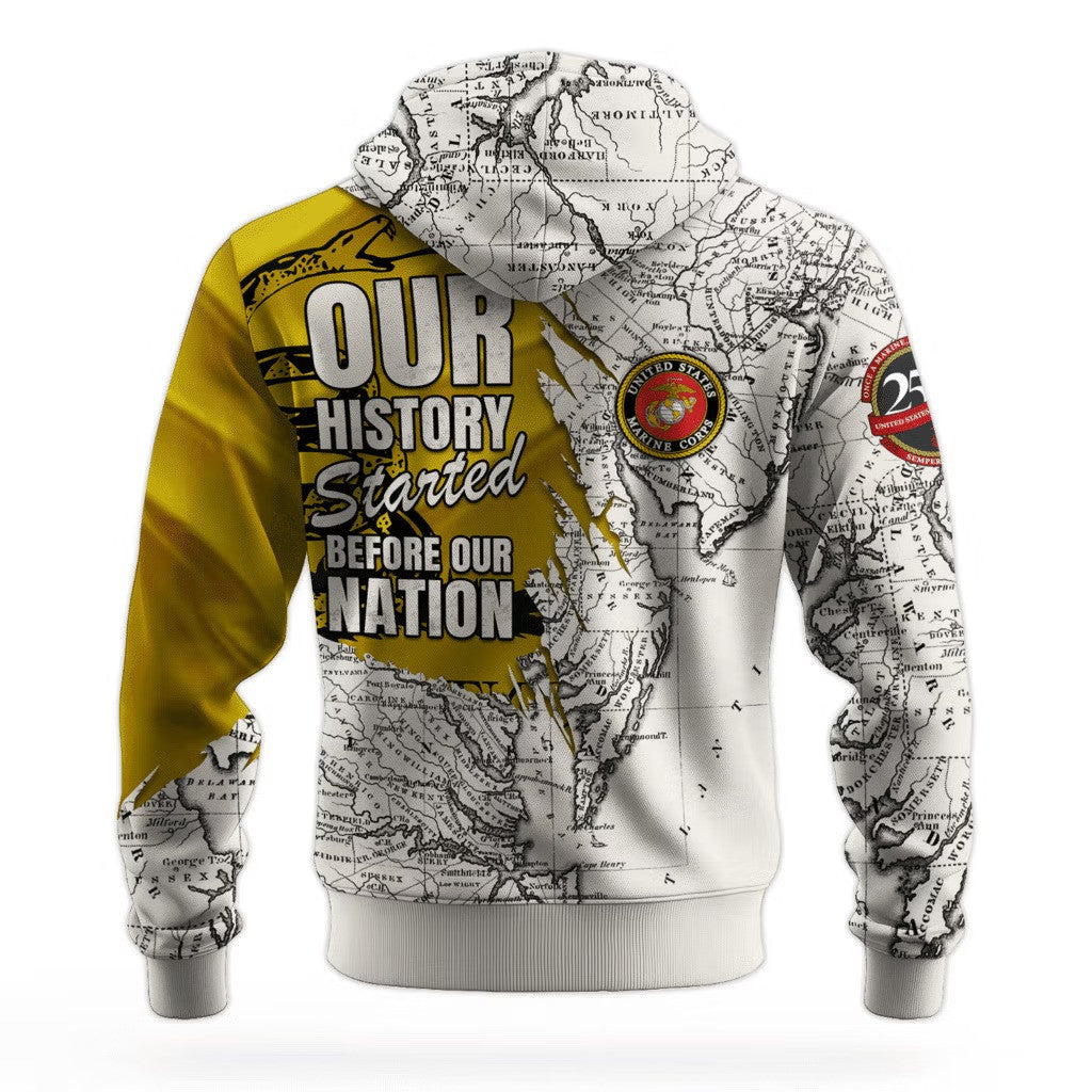 USMC 250Th Anniversary Hoodie Marine Corps Veteran Clothing Gifts For Veterans Day 2025 - Lilybirchmarket