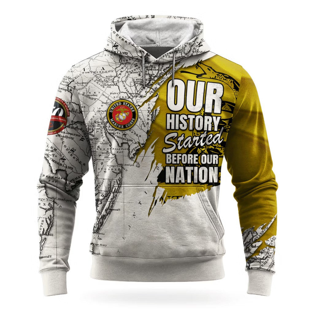 USMC 250Th Anniversary Hoodie Marine Corps Veteran Clothing Gifts For Veterans Day 2025 - Lilybirchmarket