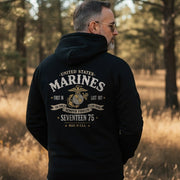 USMC 250th Anniversary Hoodie United States Marines First In Last Out The Merch Gifts Ideas - Lilybirchmarket