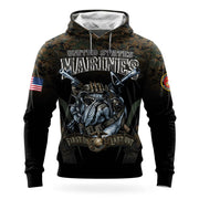 USMC Bulldog Devil Dog 250Th Anniversary Camo Hoodie 1775 2025 Marine Corps Veteran Clothing - Lilybirchmarket