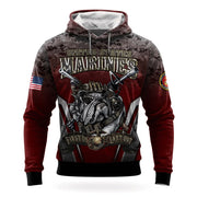 USMC Bulldog Devil Dog 250Th Anniversary Hoodie 1775 2025 Marine Corps Veteran Apparel - Lilybirchmarket