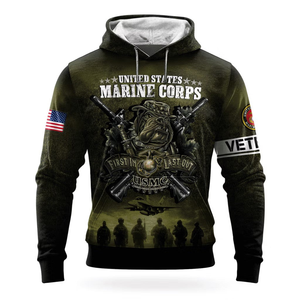USMC Bulldog Devil Dog 250Th Anniversary Hoodie 1775 2025 Marine Corps Veteran Gift Ideas - Lilybirchmarket