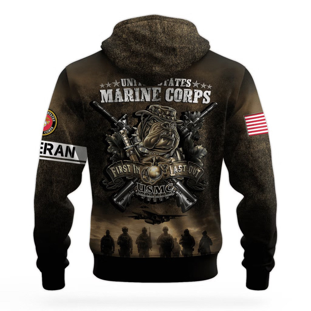 USMC Bulldog Devil Dog 250Th Anniversary Hoodie 1775 2025 Unique Marine Corps Veteran Merch - Lilybirchmarket