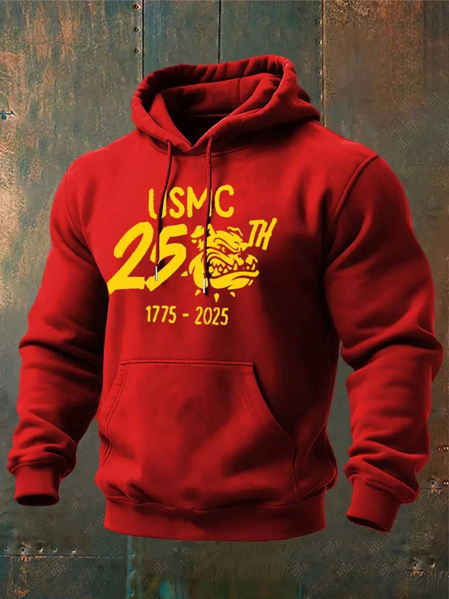 USMC Devil Dog 250th USA Anniversary Hoodie 1775 2025 Christmas Gifts For Marine Veterans - Lilybirchmarket