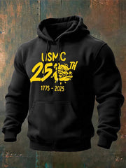 USMC Devil Dog 250th USA Anniversary Hoodie 1775 2025 Christmas Gifts For Marine Veterans - Lilybirchmarket