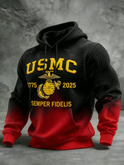 USMC Semper Fidelis Marines 250Th Anniversary 1775 2025 Hoodie Marine Corps Merch - Lilybirchmarket