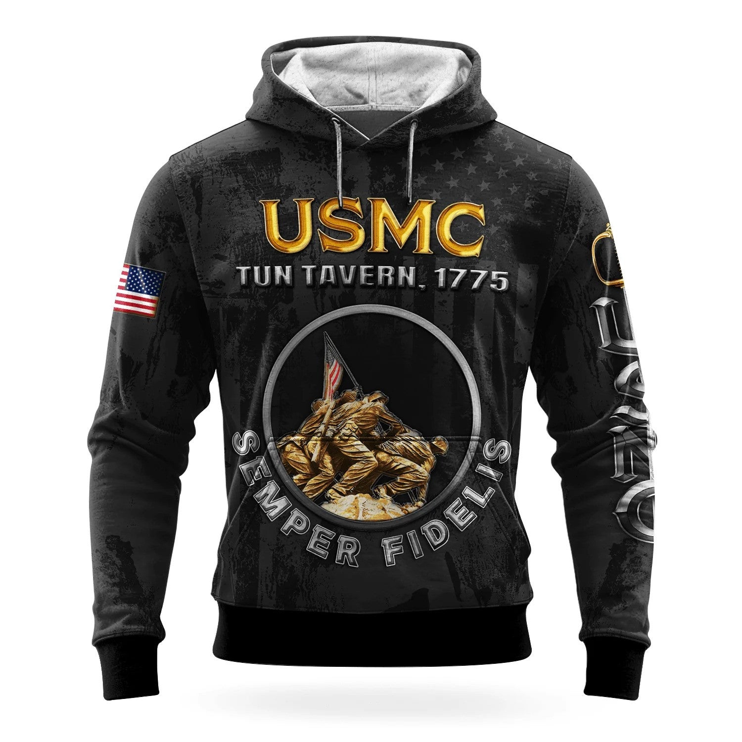 USMC Tun Tavern 1775 Hoodie Semper Fidelis 250Th Anniversary Merch USMC Christmas Gifts - Lilybirchmarket
