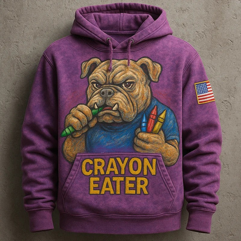 USMC Veteran Devil Dog Crayon Eater Hoodie 3D Print Marine Corps Veterans Clothing - Lilybirchmarket