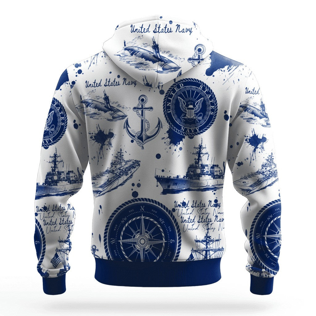 USN Navy 250Th Anniversary Hoodie USN Merch Unique Gifts For Navy Veterans - Lilybirchmarket