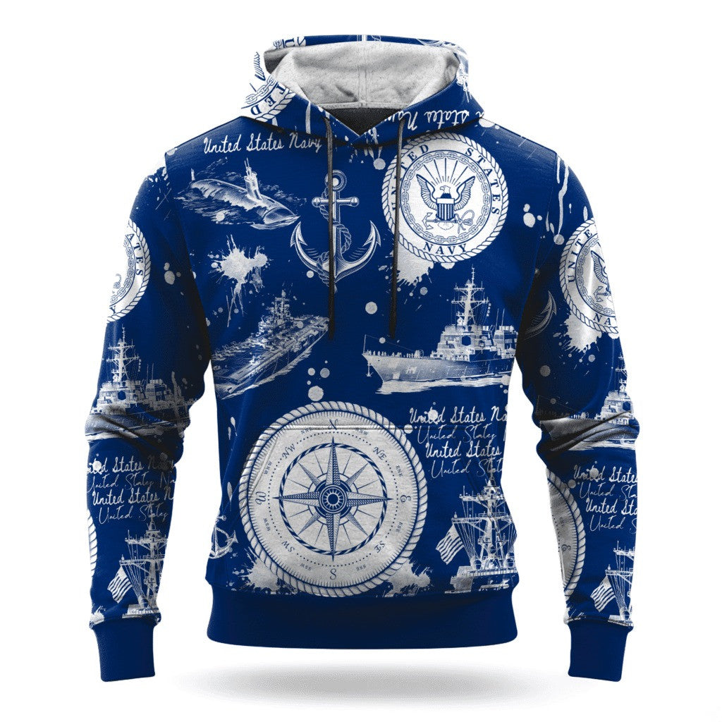 USN US Navy 250Th Anniversary Hoodie 1775 2025 Patriotic US Navy Veteran Clothing - Lilybirchmarket