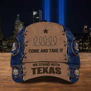 Utah We Stand With Texas Hat Come And Take It Barbed Wire Hat Patriotic - Lilybirchmarket