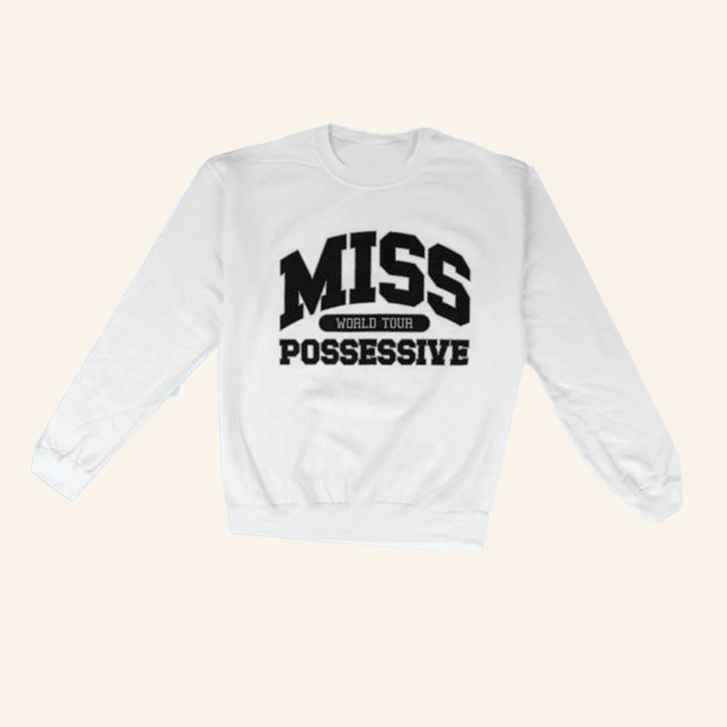 Vanbase Merch Tate Mcrae White Sweat Crewneck Sweatshirt Fans Gifts - Lilybirchmarket