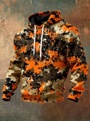 Veteran Camo Hoodie Men's Camouflage Hooded Sweatshirt Best Gifts For Veteran Dad - Lilybirchmarket