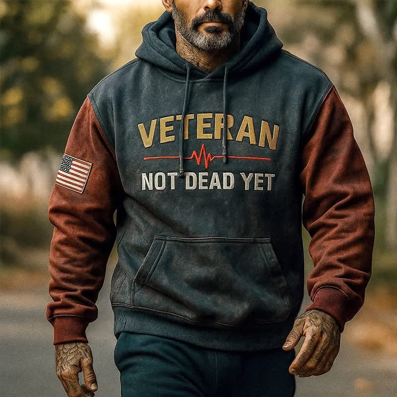 Veteran Not Dead Yet Hoodie 3D Print USA Flag Patriotic Clothing Veterans Day 2025 Gifts - Lilybirchmarket