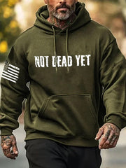 Veteran Not Dead Yet Hoodie USA Flag Hoodie Best Gifts For Veterans - Lilybirchmarket