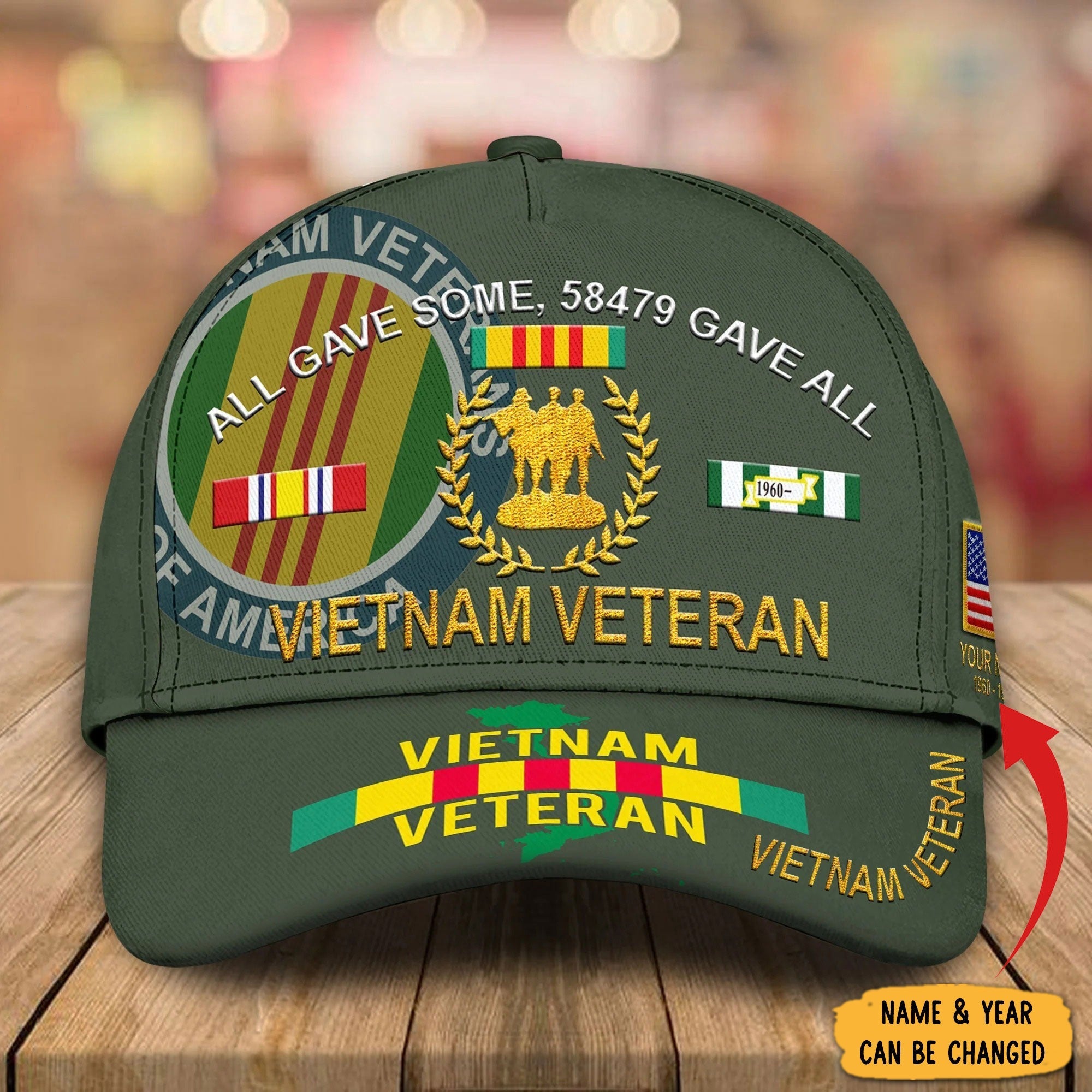 Vietnam Veteran Hat All Gave Some 58479 Gave All Patriotic Vietnam Veteran Cap Gifts - Lilybirchmarket