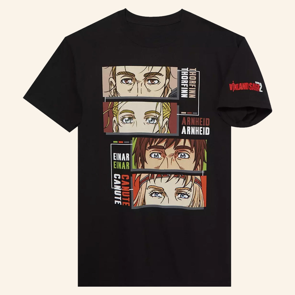 Vinland Saga Merch Close Up Eye Panels T-Shirt Gifts For Anime Lovers - Lily Birch Market