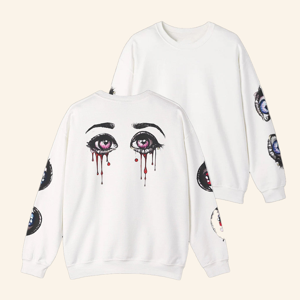 Vinsoul Merch Anime Eye Crewneck Sweatshirt Birthday Ideas For Her - Lilybirchmarket