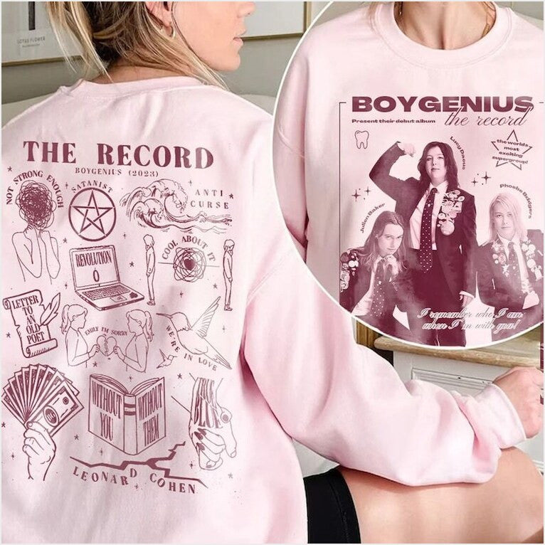 Vintage Boygenius Sweatshirt Boygenius Band Tour Sweatshirt Gifts For Friends Merch Clothing - Lilybirchmarket